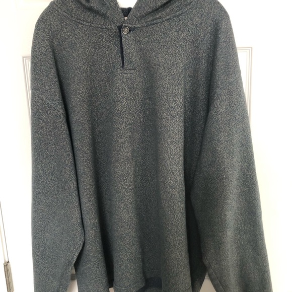 Joseph Abboud Men’s 1/4 Button Pullover Hoodie Gray Sweater 100% Cotton 3XL - Picture 10 of 10